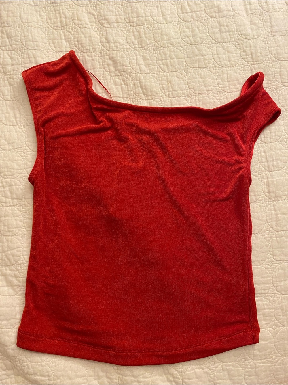 GB woman’s Red One-Shoulder Tank Top